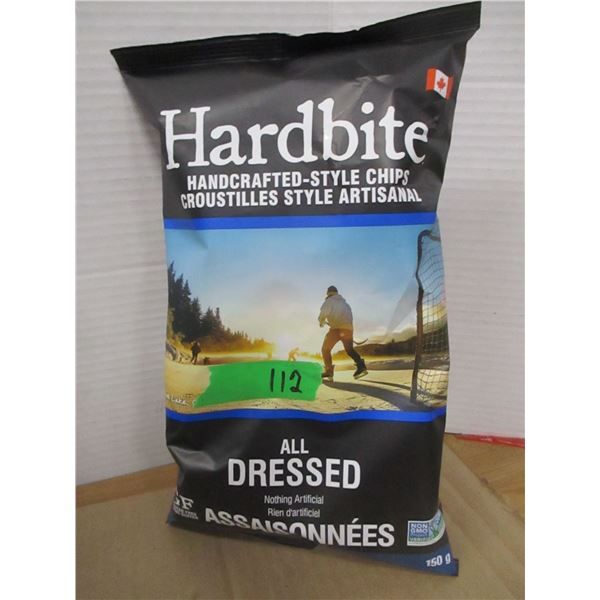 SHELF PULLS (AS IS):  HARDBITE ALL DRESSED CHIPS (150G) - BAG