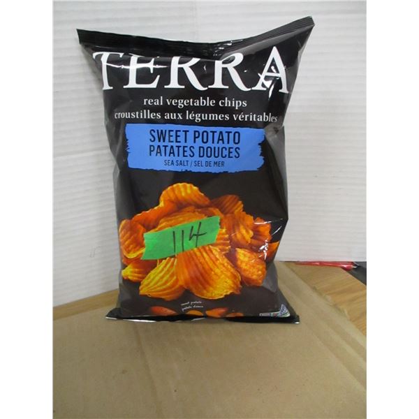 SHELF PULLS (AS IS):  TERRA SWEET POTATO CHIPS (141G) - BAG