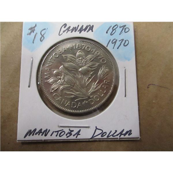 1870 - 1970 MANITOBA DOLLAR