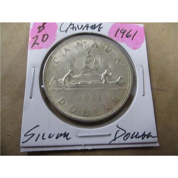 1961 CANADA SILVER DOLLAR