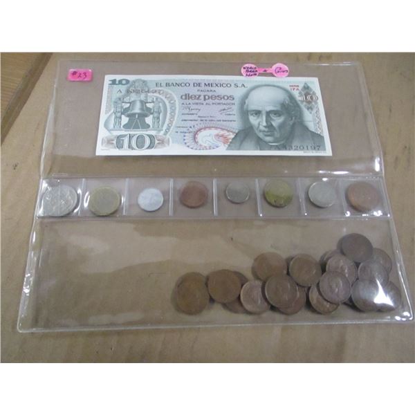 STOCK SHEET OF CANADA/WORLD BANK NOTES & C OINS