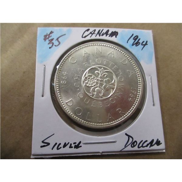 1964 CANADA SILVER DOLLAR