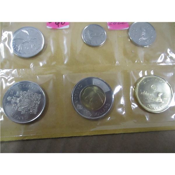 2022 CANADA MINT SEALED COIN SET