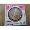 Image 1 : 1967 CANADA WOLF SILVER HALF DOLLAR