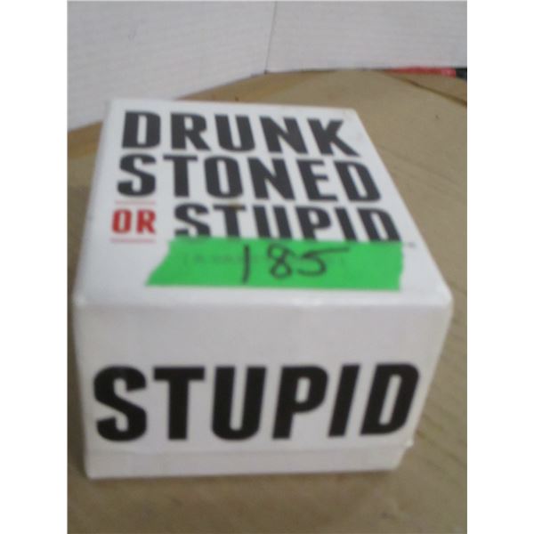 "DRUNK STONED STUPID" GAME