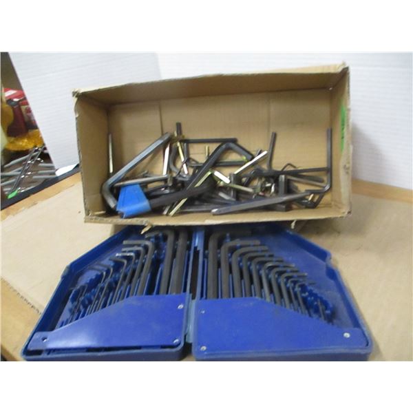 ESTATE:  FLAT C/W ASSORTED ALLEN KEYS