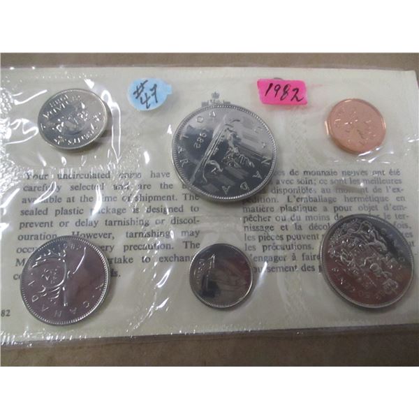 1982 PROOF CANADA MINT SEALED COIN SET