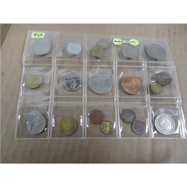 STOCK SHEET OF WORLD COLLECTABLE COINS