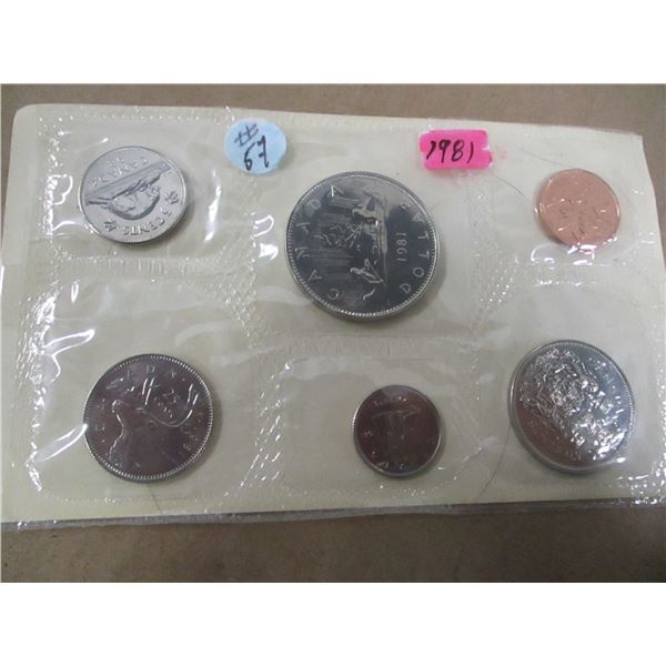 1981 PROOF CANADA MINT SEALED COIN SET