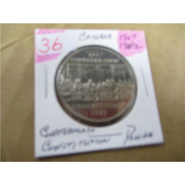 1867 - 1982 CANADA CONFEDERATION CONSTITUTION DOLLAR