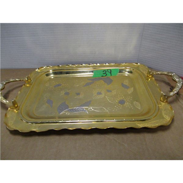 SERVING TRAY (GOLD COLOR)
