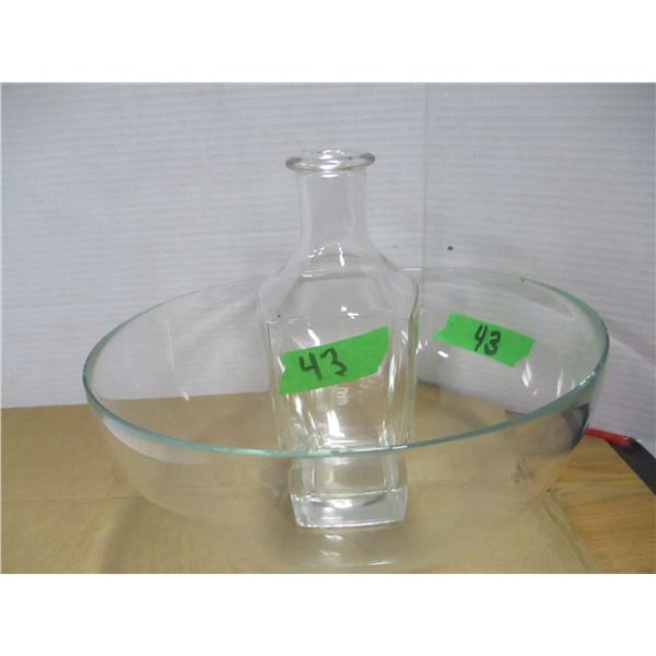 CLEAR BOWL & VASE