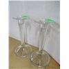 Image 2 : 2 CRYSTAL CANDLE HOLDERS