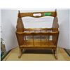 Image 1 : WOOD MAGAZINE RACK