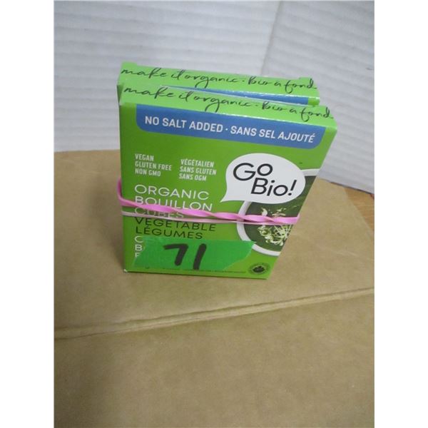 SHELF PULLS (AS IS):  VEGETABLE BOUILLION CUBES - 2 BOXES