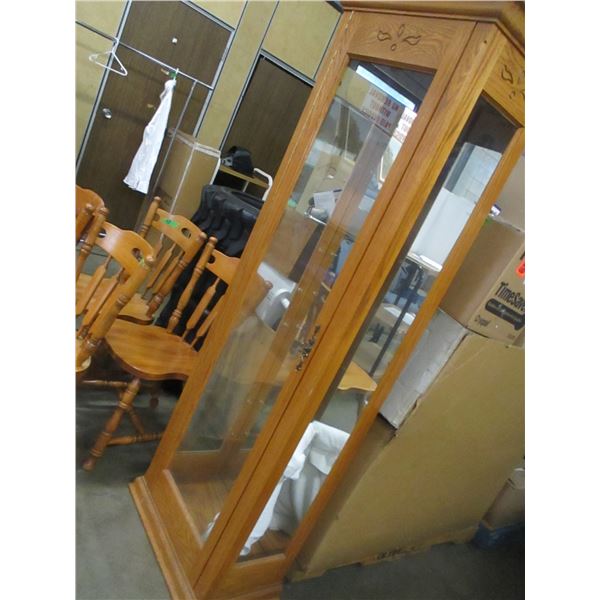 ESTATE:  CURIO CABINET (APPROX. 72 X 21 X 13")