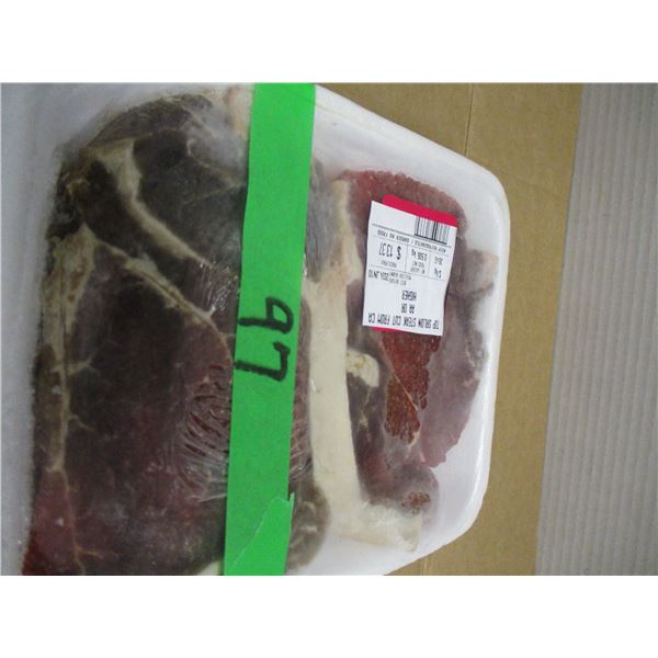 SHELF PULLS (AS IS):  TOP SIRLOIN STEAK (APPROX. $13.37)
