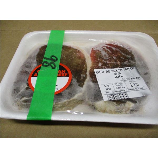 SHELF PULLS (AS IS):  EYE OF ROUND STEAK (APPROX. $7.97