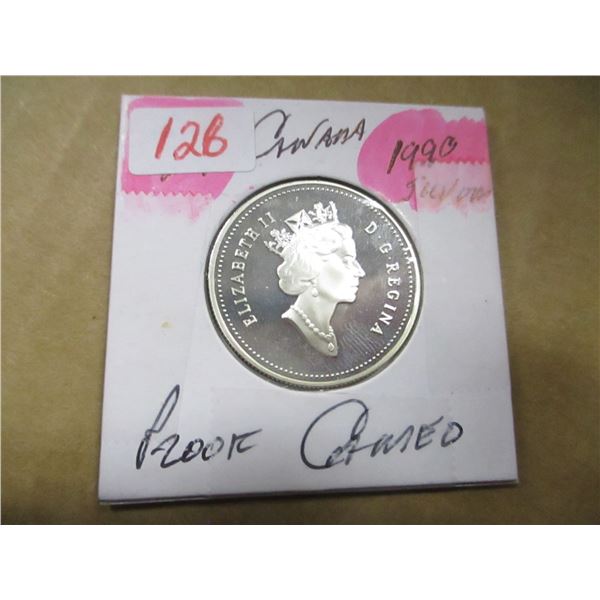 1999 PROOF CAMEO CANADA HALF DOLLAR