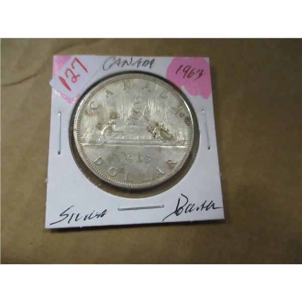 1963 CANADA SILVER DOLLAR
