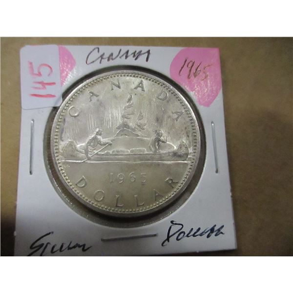 1965 CANADA SILVER DOLLAR