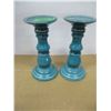 Image 1 : ESTATE:  2 CANDLE HOLDERS