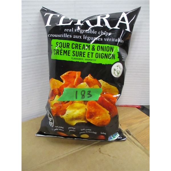 SHELF PULLS (AS IS):  SOUR CREAM & ONION CHIPS (141G) - BAG