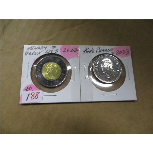 2022 MEMORY OF QUEEN ELIZABETH II & KING CHARLES III COIN SET