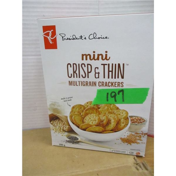 SHELF PULLS (AS IS):  MULTI GRAIN CRACKERS (200G) - BOX