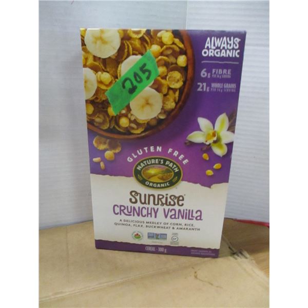 SHELF PULLS (AS IS):  CRUNCHY VANILLA CEREAL (300G) - BAG