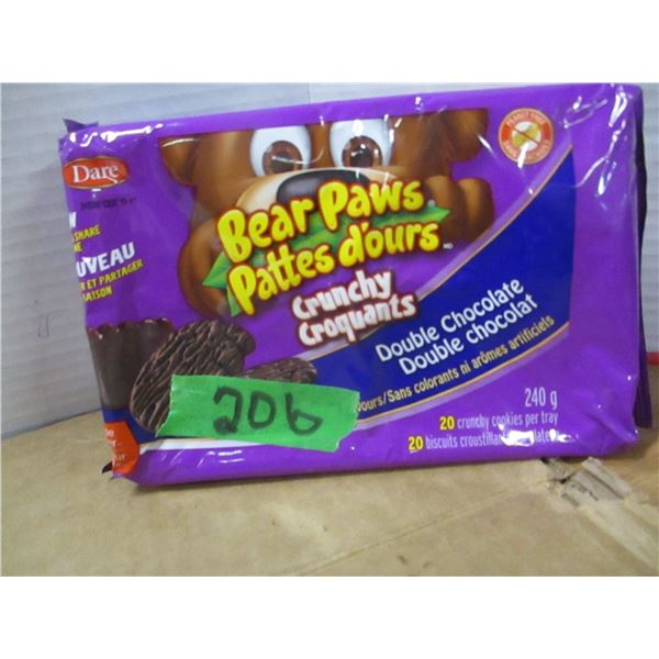 SHELF PULLS (AS IS):  BEAR PAW CHOCOLATE COOKIES (240G) - BOX