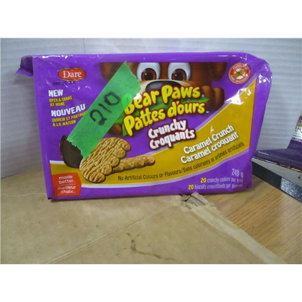 SHELF PULLS (AS IS):  BEAR PAW CARAMEL COOKIES (240G) - BOX