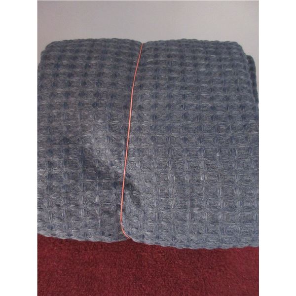 SEIZURE:  BLUE CLOTH SHOWER CURTAIN