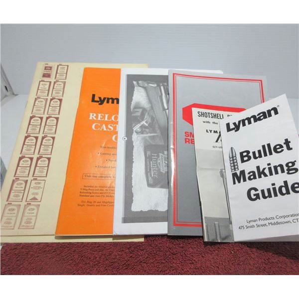 HUNTING:  BUNDLE OF 6 BULLET MAKING & RELOADING GUIDES