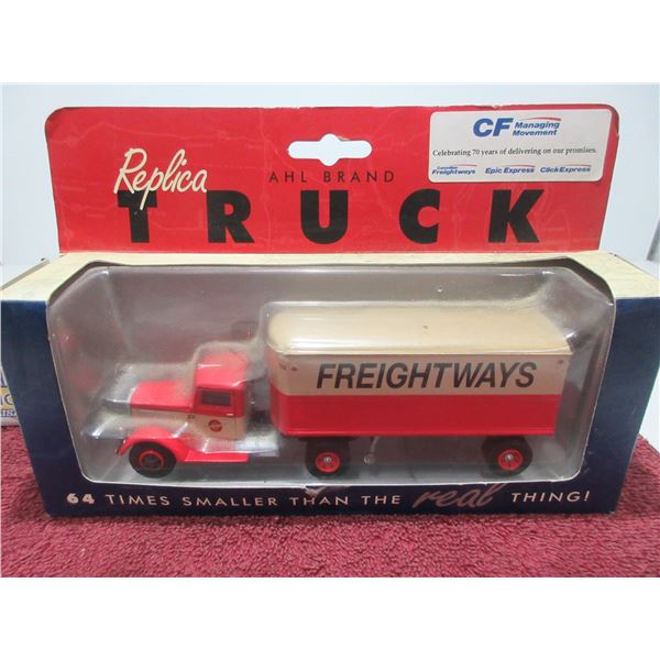 SEIZURE/COLLECTIBLE:  FREIGHTWAYS METAL TRUCK TOY IN ORIGINAL BOX