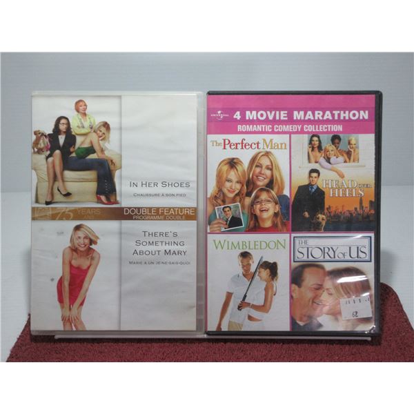 BUNDLE OF 2 DVD'S INCLUDING 4 MOVIE MARATHON, ETC