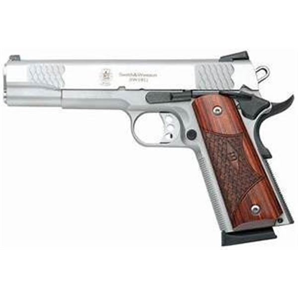 S&W 1911 ES .45ACP 5" FS 8-SHOT MATTE STAINLESS WOOD