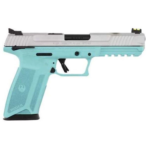 RUGER 57 5.7X28MM ADJ. SIGHTS 20-SHOT TURQUOISE/SILVER