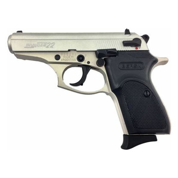 BERSA THUNDER .22LR FS 10+1 SHOT SATIN NICKEL SYN