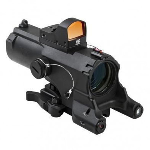 VISM ECO 4XScope/Laser & NAV LED/Micro Red Dot - Black