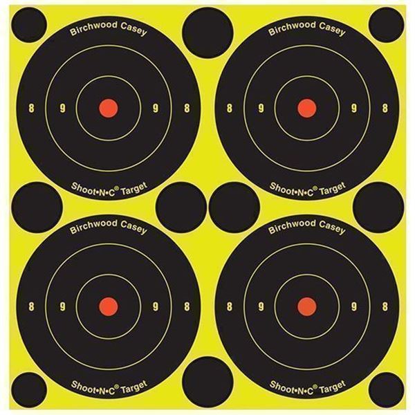 BC SHOOT-N-C 3" BULLSEYE 240 TARGETS