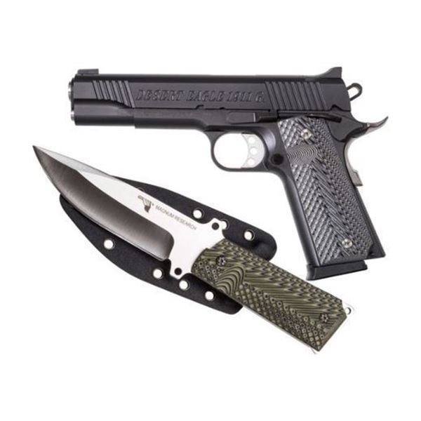 DESERT EAGLE 1911 GOVERNMENT .45ACP 5" FS MATTE W/KNIFE