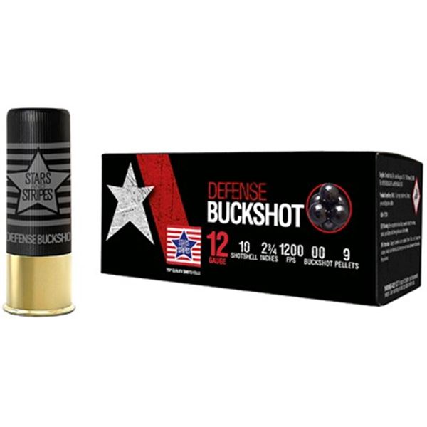 STARS 12GA 00BCK SHTSHL 9PEL - 150 Rounds