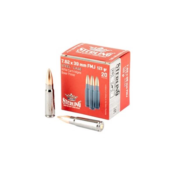 STERLING SC 762X39 123GR FMJ - 180 Rounds