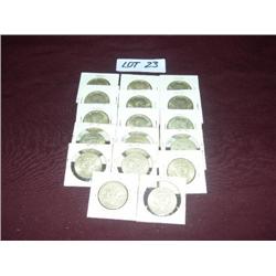 (17) 1964 KENNEDY HALF DOLLARS