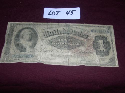1886 MARTHA WASHINGTON ONE DOLLAR BILL