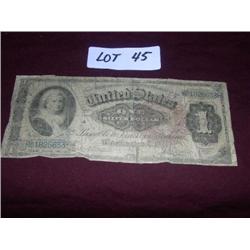 1886 MARTHA WASHINGTON ONE DOLLAR BILL
