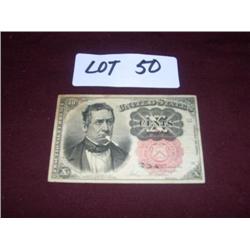 1874 10 CENT FRACTIONAL CURRENCY