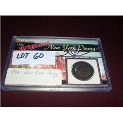 1748 NEW YORK PENNY