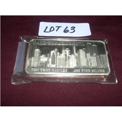 10 OZ SILVER BAR - WALL STREET MINT